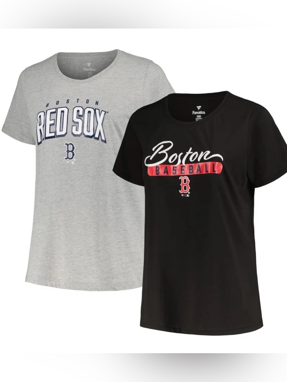 Boston Red Sox Profile Women's Plus Size T-Shirt Combo Pack NWT Size Plus 2X